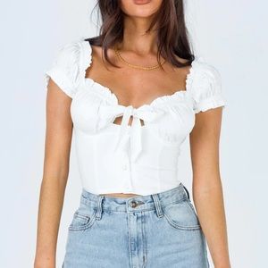 ELOUISE CROP TOP WHITE
